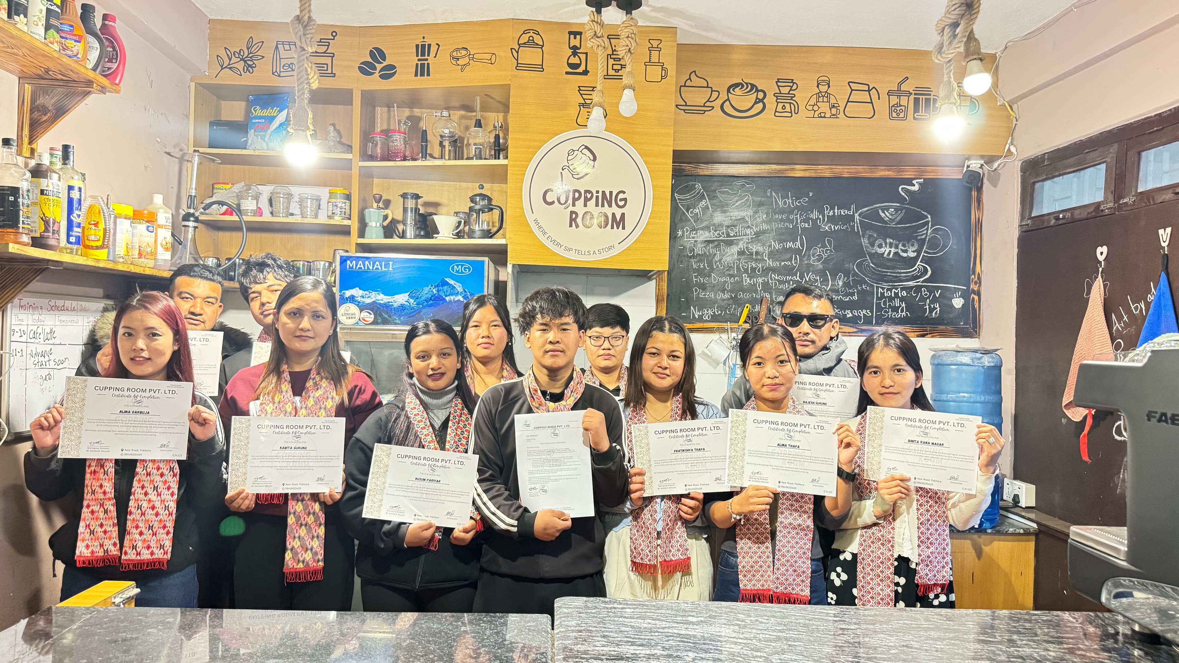 Barista training at Cupping Room