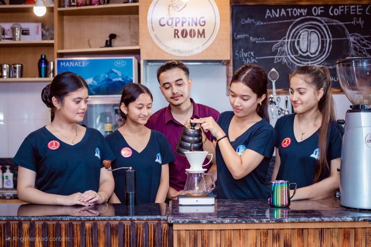 Barista training at Cupping Room